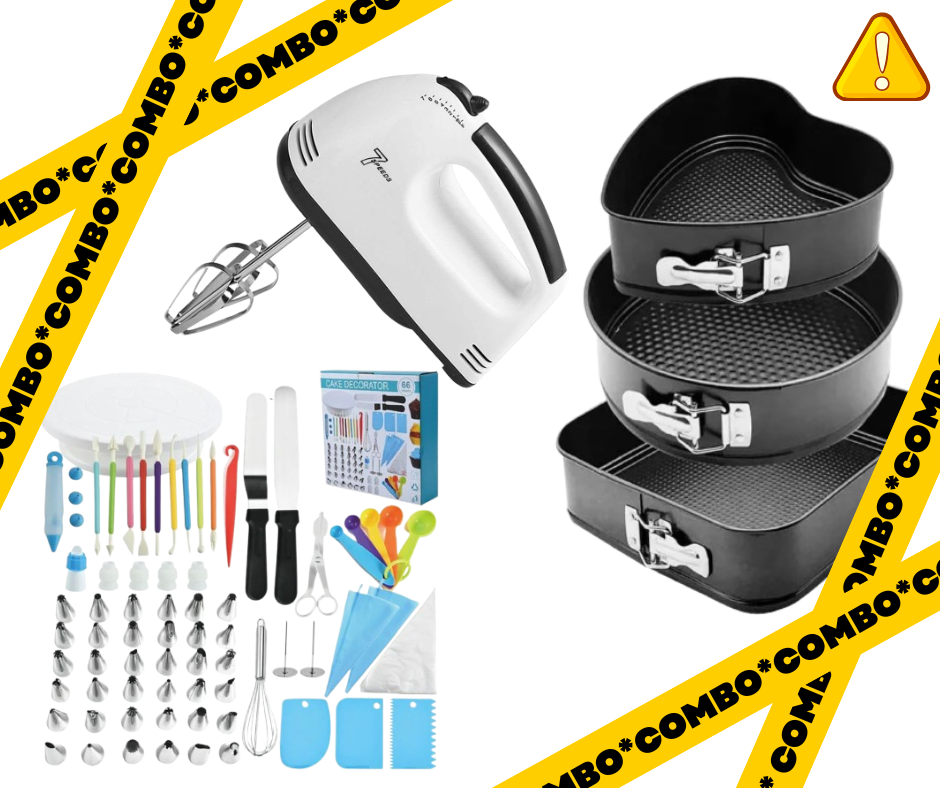 KIT Pasteleria 66p Batidora 7v Moldesx3